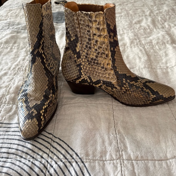Sandro Python Booties Pointed Toe size 37 - Picture 1 of 7